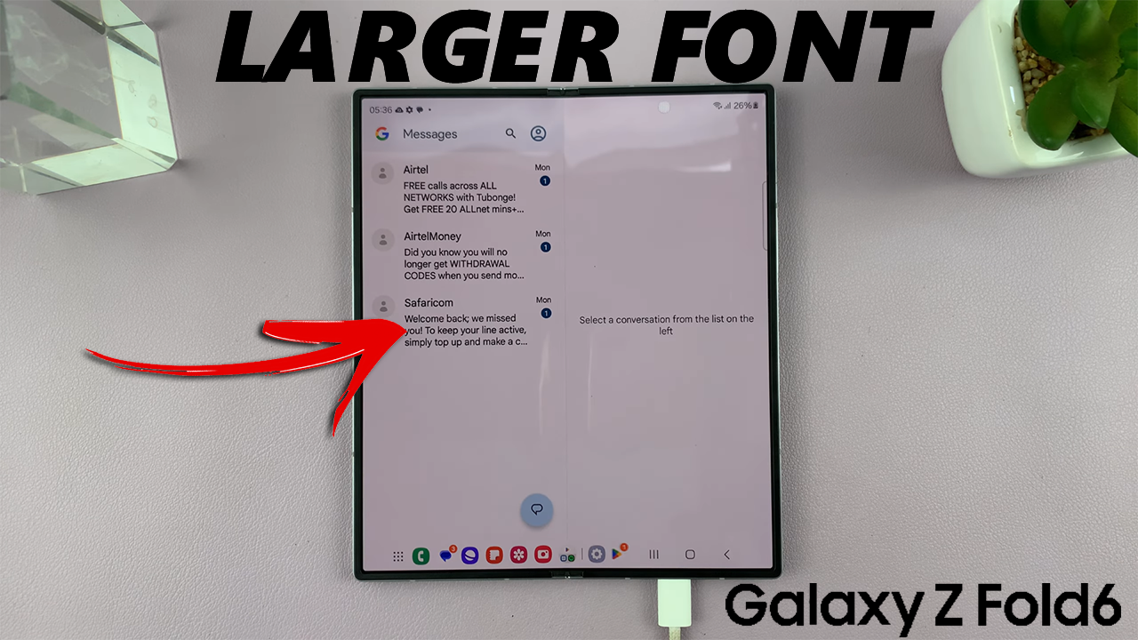 How To Increase Font Size On Samsung Galaxy Z Fold 6