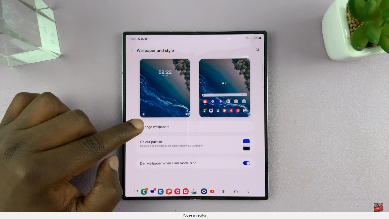How To Use Photo Ambient Wallpaper On Samsung Galaxy Z Fold 6 - WebPro ...