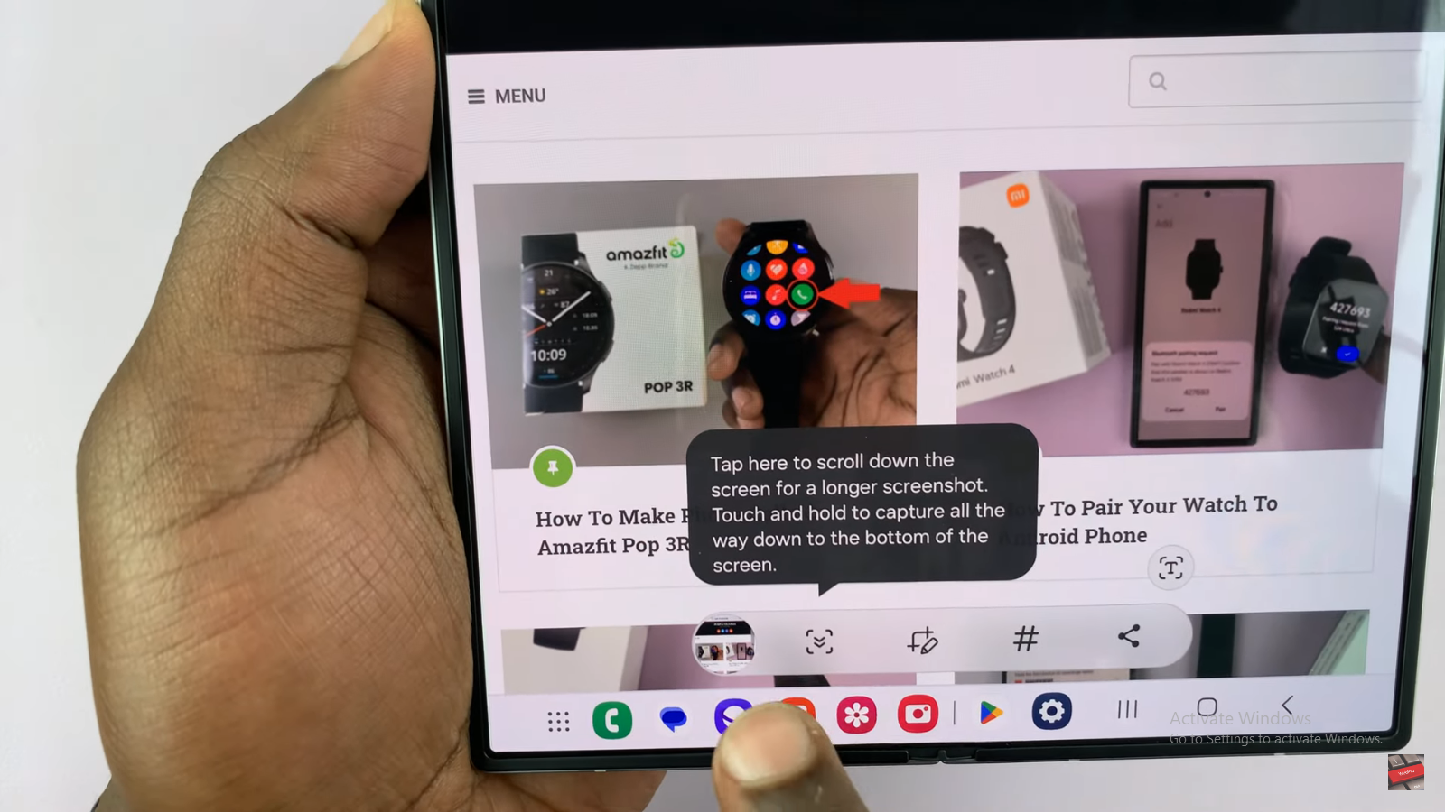 How To Take Screenshots On Samsung Galaxy Z Fold 6 - WebPro Education