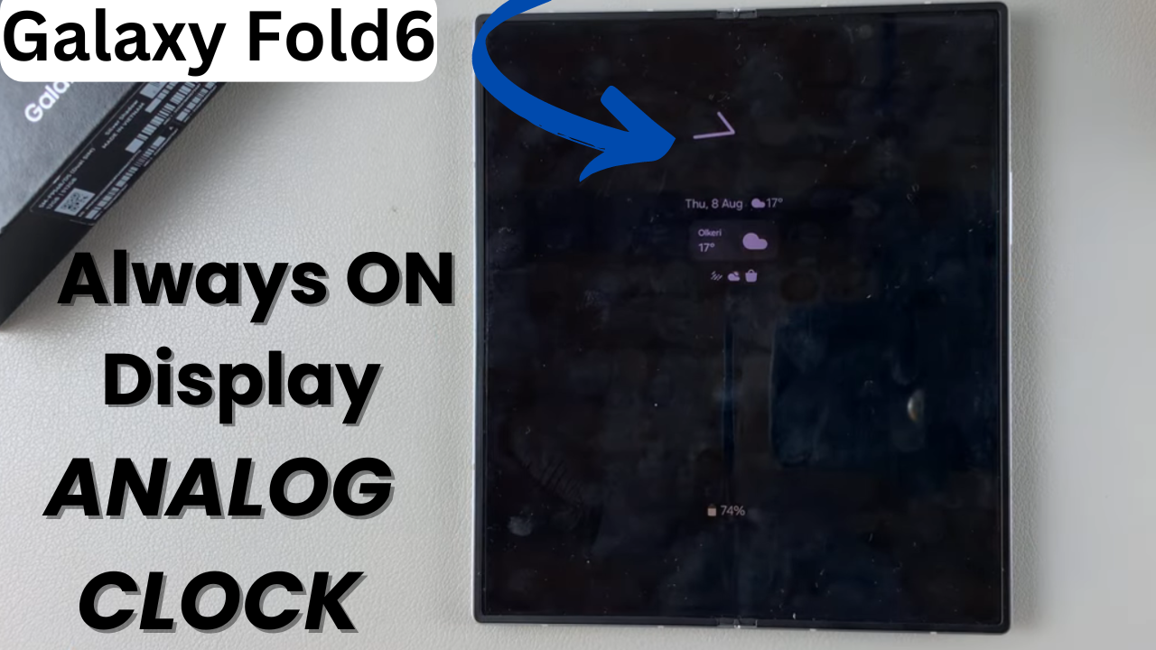 Sa Clock Display How To Add Analog Clock To Always ON Display Of Samsung Galaxy Z Fold 6 ...