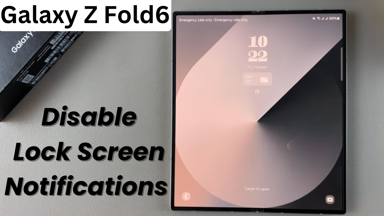 How To Disable Lock Screen Notifications On Samsung Galaxy Z Fold 6 ...