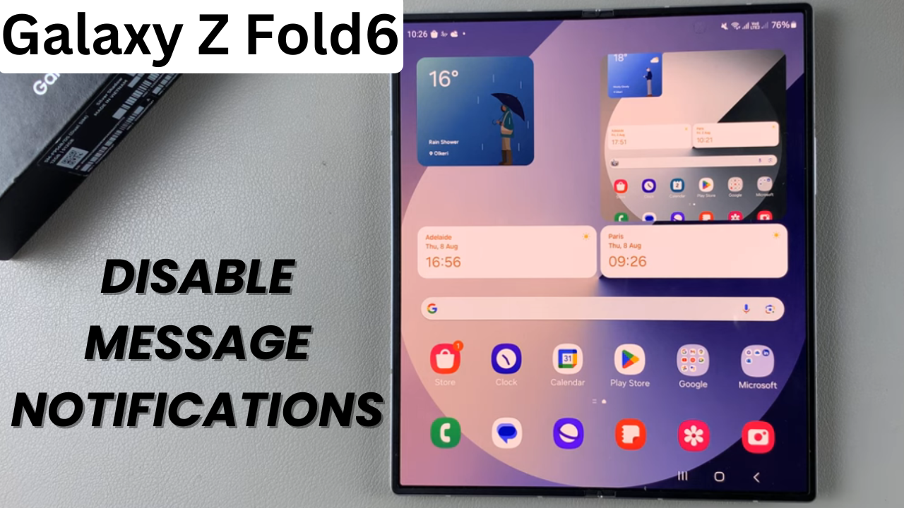 How To Disable Message Notifications On Samsung Galaxy Z Fold 6 ...