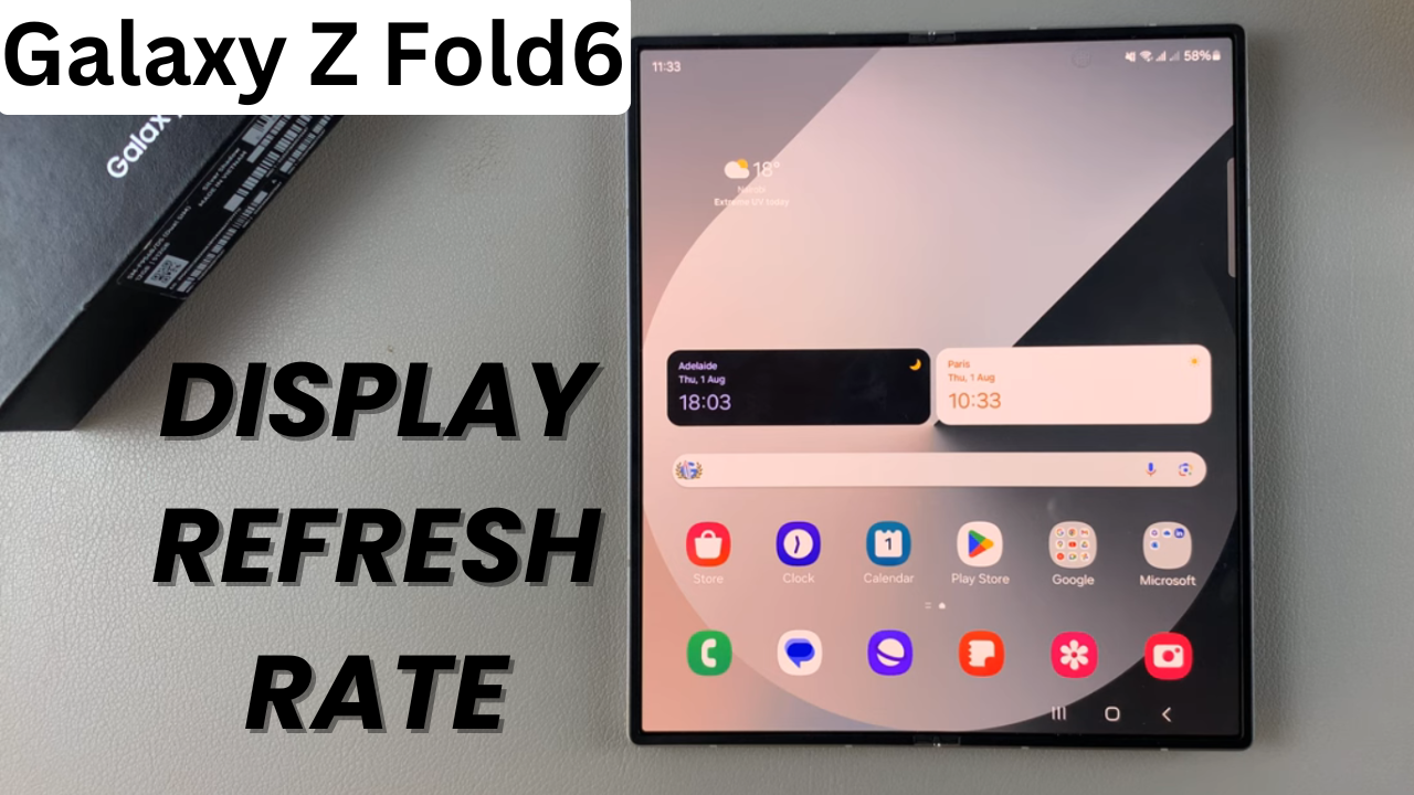 How To Display Refresh Rate On Samsung Galaxy Z Fold 6 - WebPro Education