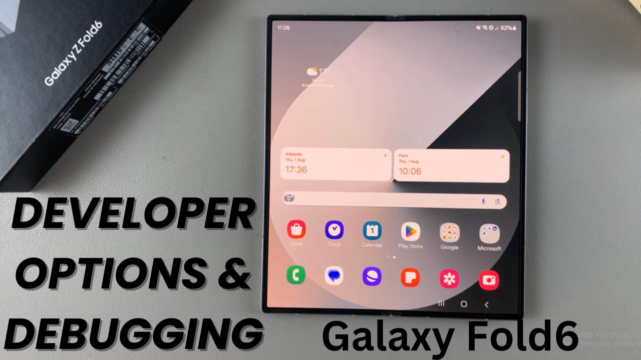 Enable Developer Options & USB Debugging On Samsung Galaxy Z Fold 6 ...