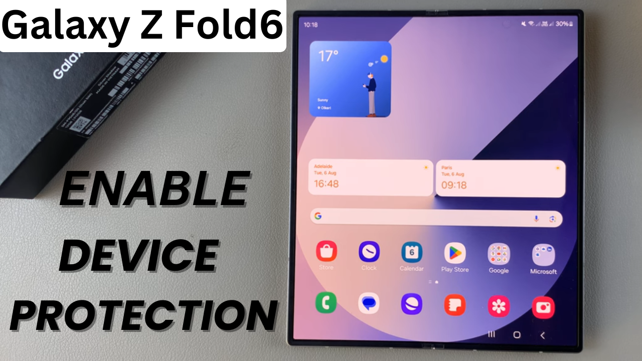 How To Enable Device Protection On Samsung Galaxy Z Fold 6 - WebPro ...