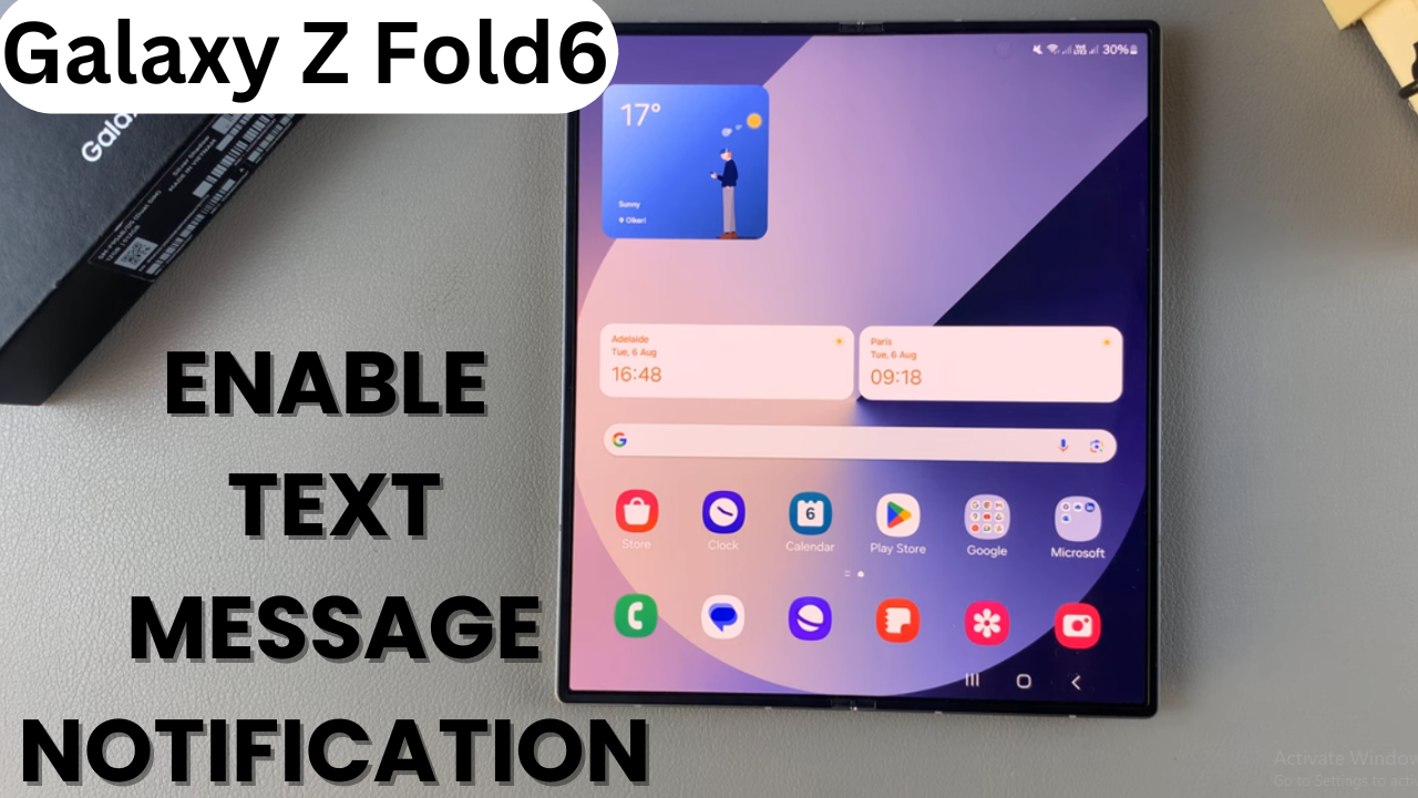 How To Enable Text Message Notifications On Samsung Galaxy Z Fold 6 ...