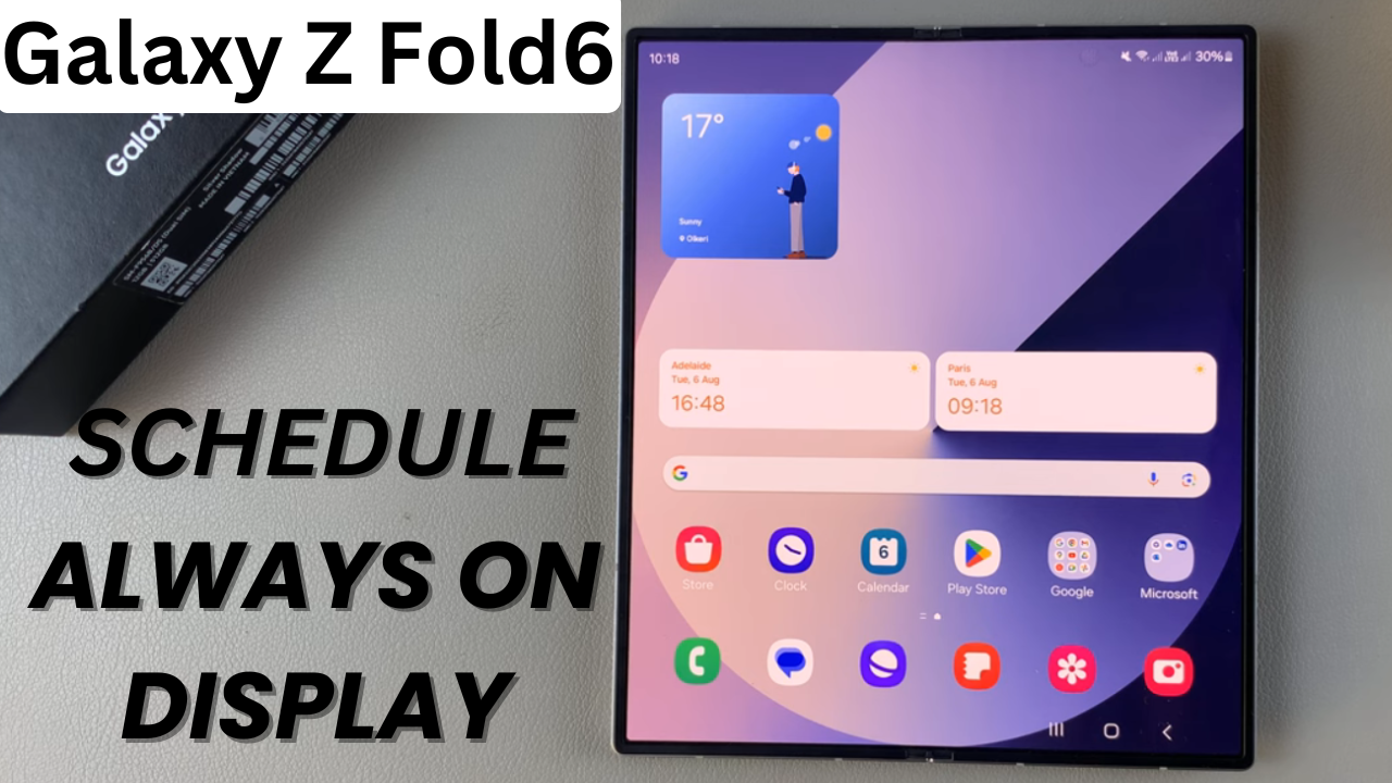 How To Schedule Always On Display On Samsung Galaxy Z Fold 6 - WebPro ...