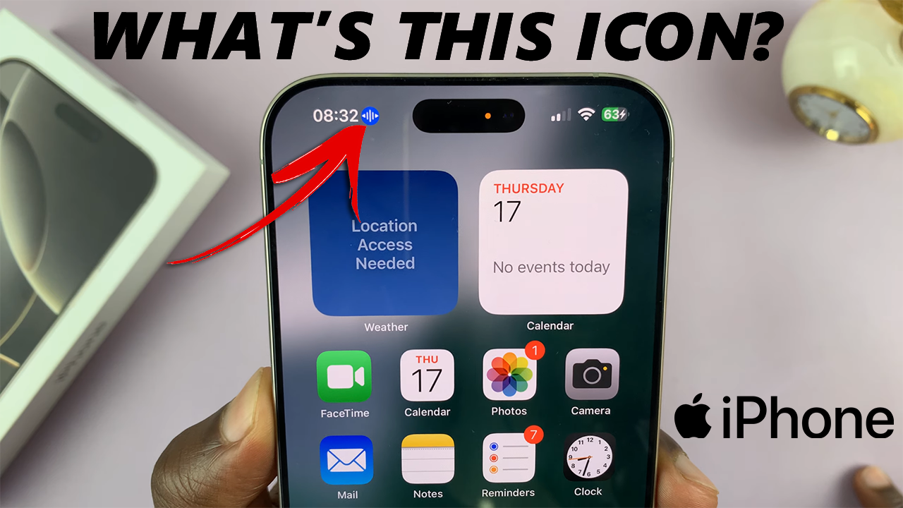Blue Icon On iPhone Status Bar Explained- How To Turn It OFF