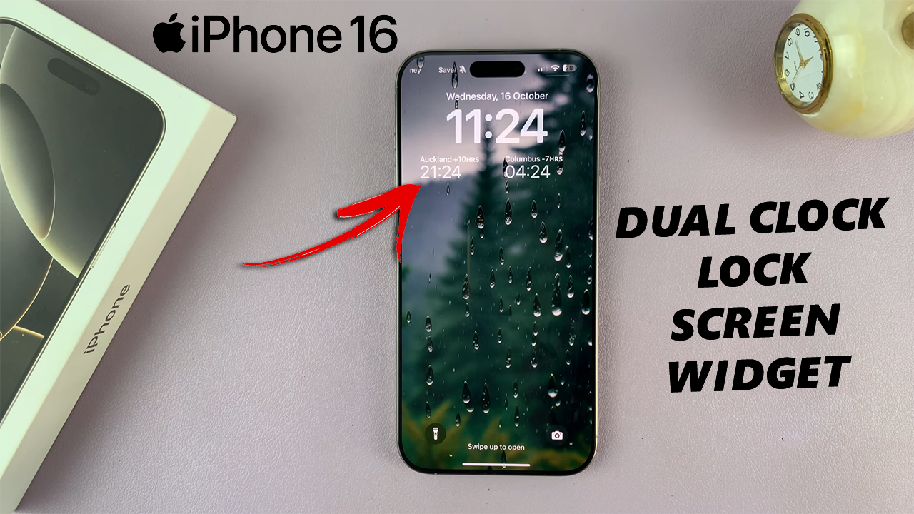 How To Add Dual Clock Widget On iPhone 16