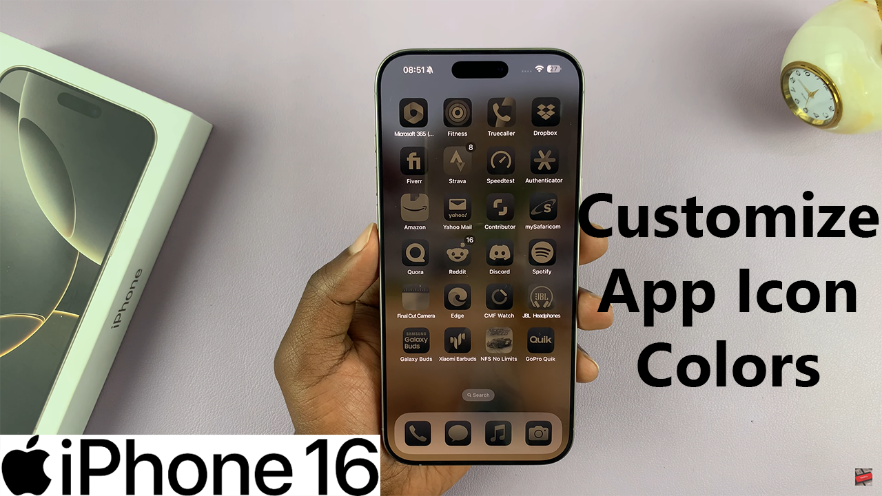 How To Customize App Icon Colors On iPhone 16 / 16 Pro