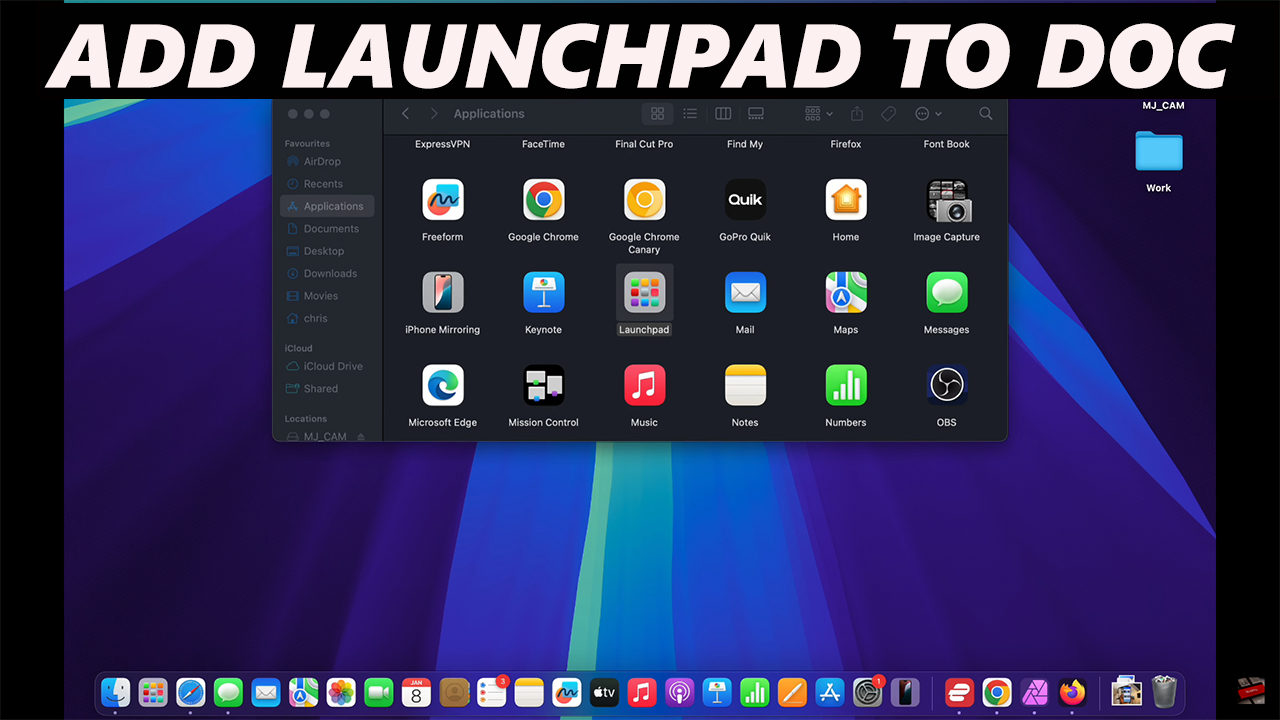 How To Add Launchpad To doc On Mac