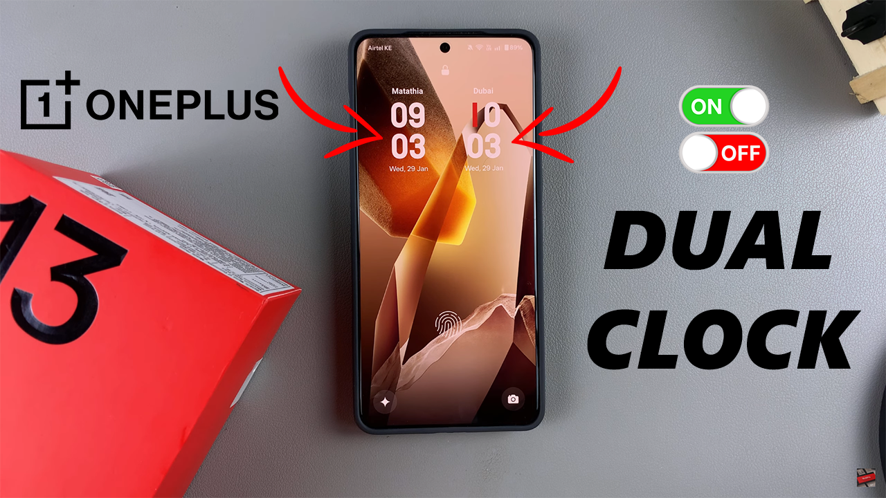 One Plus Clock How To Enable / Disable Dual Clock On OnePlus 13