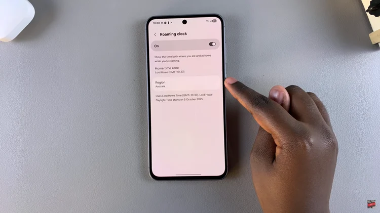 How To Change Roaming Clock Region & Time Zone On Samsung Galaxy A56