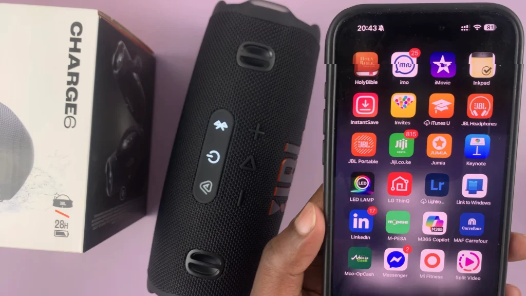 JBL Portable App On iPhone