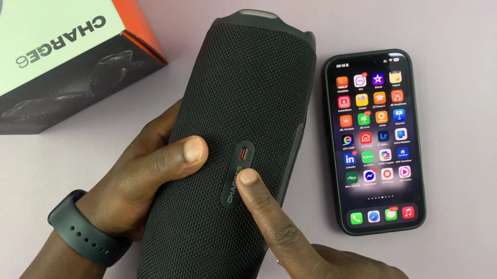 USB-C Input-Output Port On JBL Charge 6