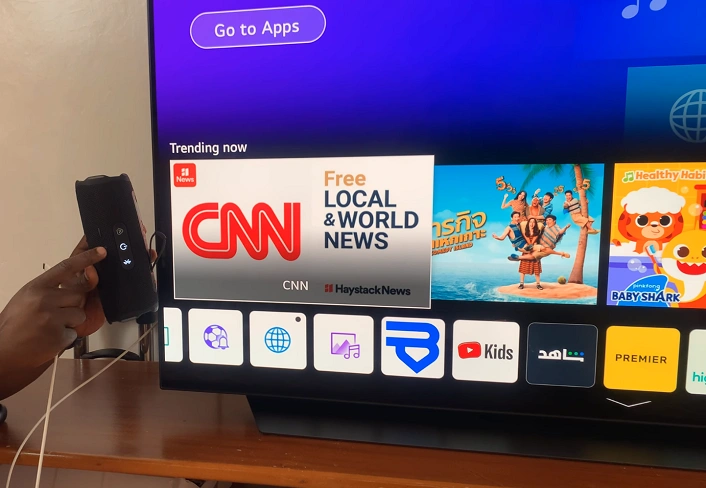 Connect JBL Flip 7 To Smart TV Using Cable