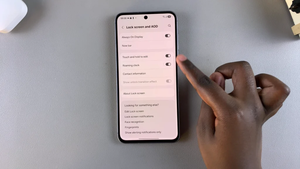 How To Enable / Disable Roaming Clock On Galaxy A36/A26/A56