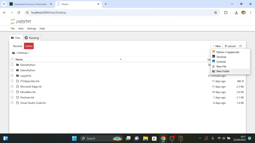 Create New Folder In Jupyter