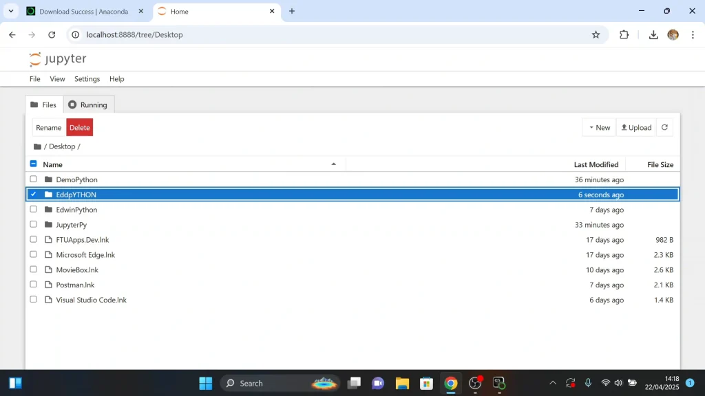 Jupyter Notebook Folder