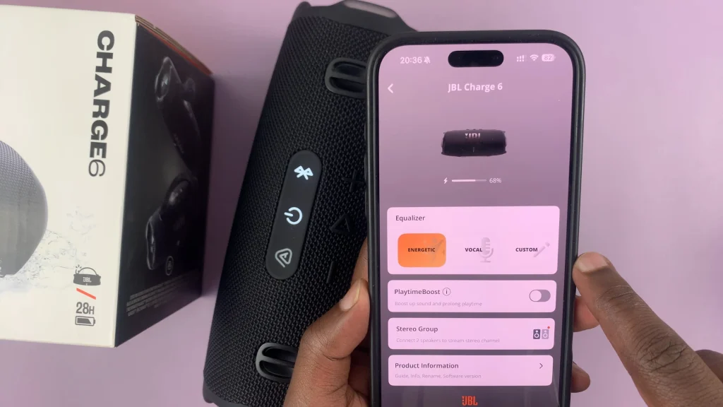 Equalizer On JBL Charge 6