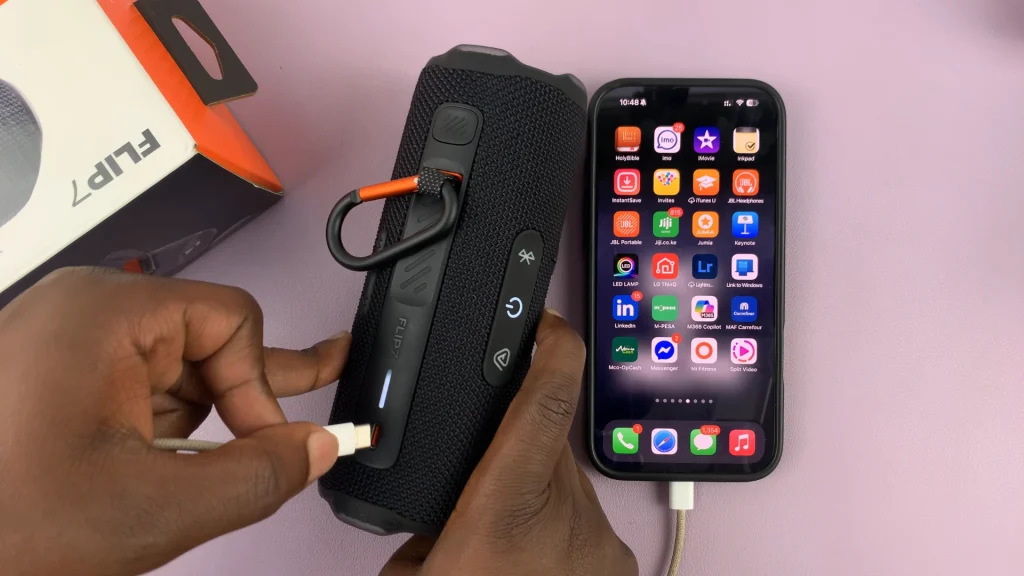How To Connect JBL Flip 7 To Phone via Cable