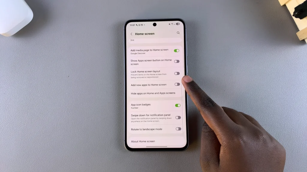 How To Disable Add New Apps To Home Screen On Galaxy A56/A36/A26