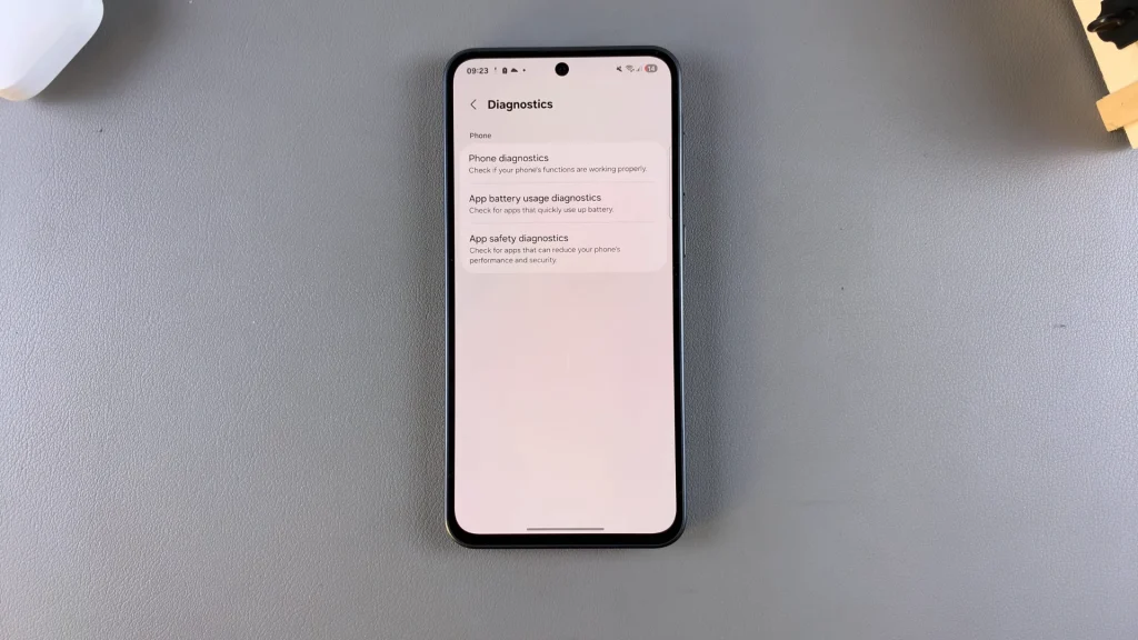 Diagnostics On Galaxy A-Series