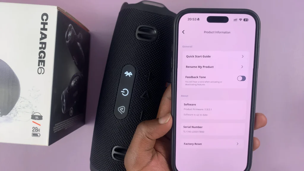 Mute ON & OFF Sounds On JBL Charge 6