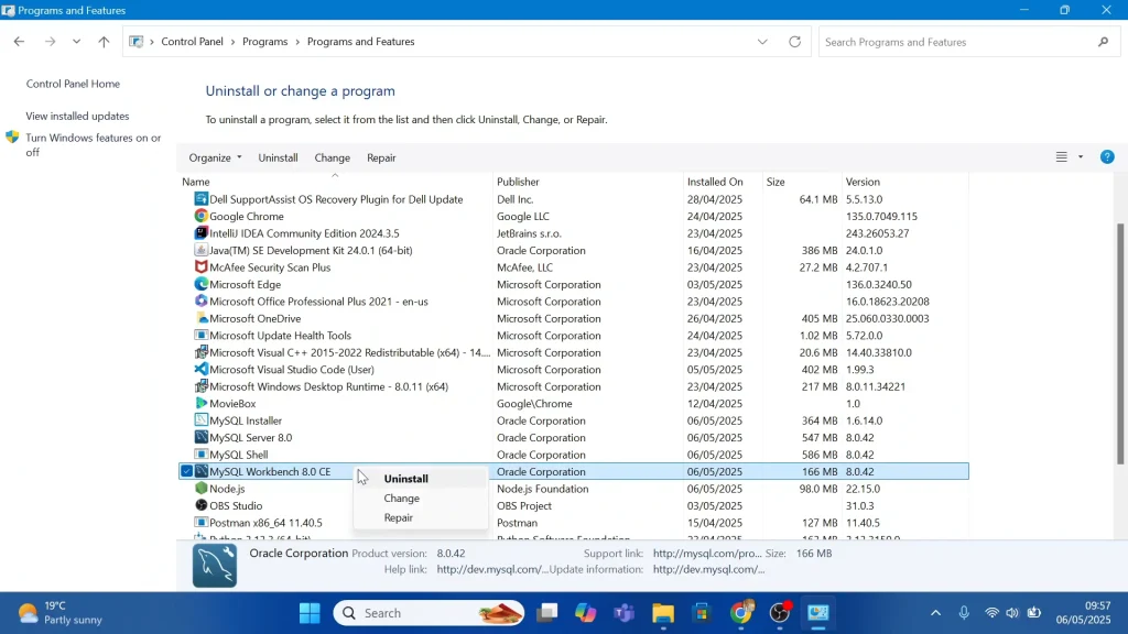 How To Completely Uninstall MySQL In Windows