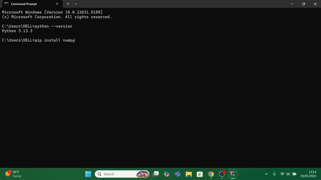 How To Install NumPy In Windows