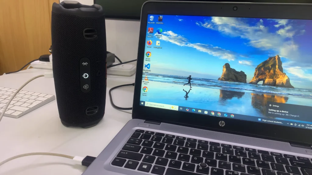 Connect JBL Charge 6 To Windows Laptop Wired