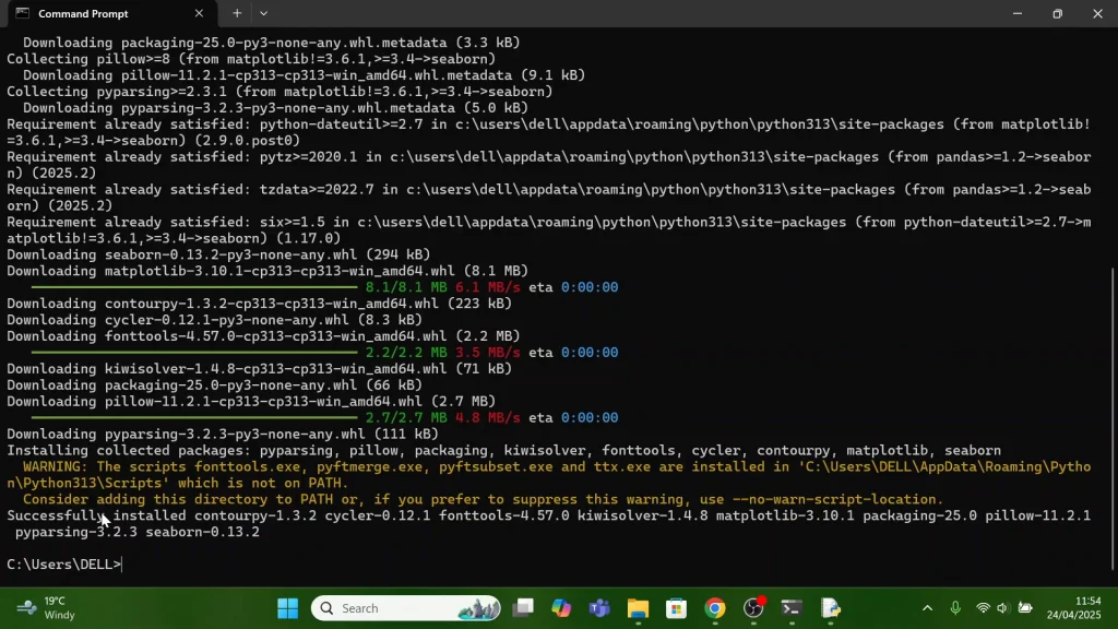 Install Seaborn On Python 3.13.3