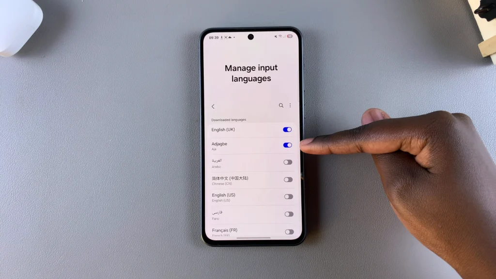 Keyboard Languages On Galaxy A36/A56/A26