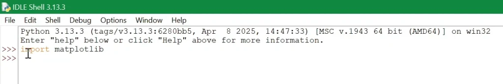 Import Matplotlib