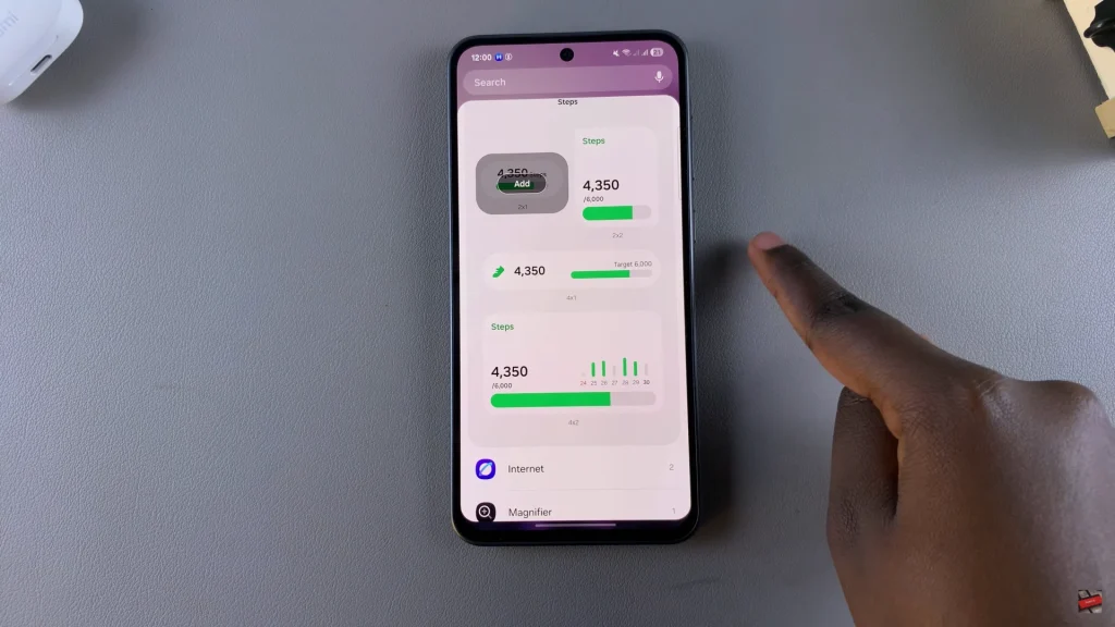 How To Add Steps Widget To Home Screen Of Samsung Galaxy A56