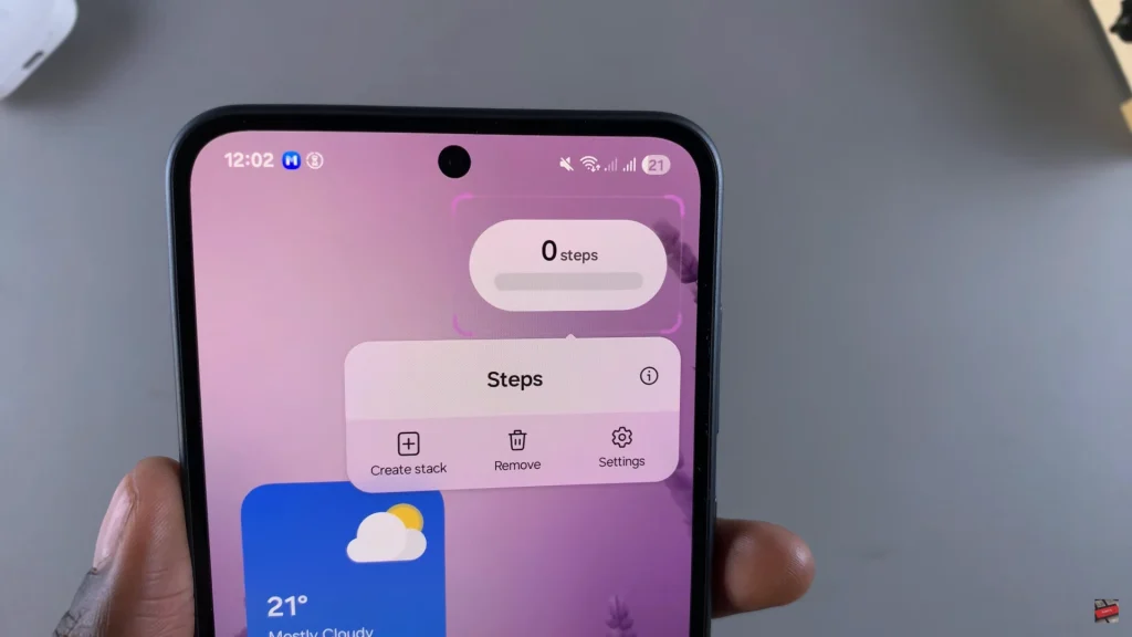 How To Add Steps Widget To Home Screen Of Samsung Galaxy A56