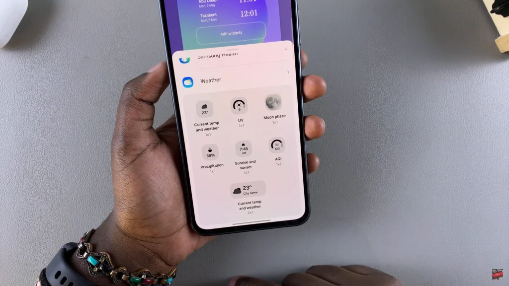 How To Add Weather Widget To Lock Screen Of Samsung Galaxy A56