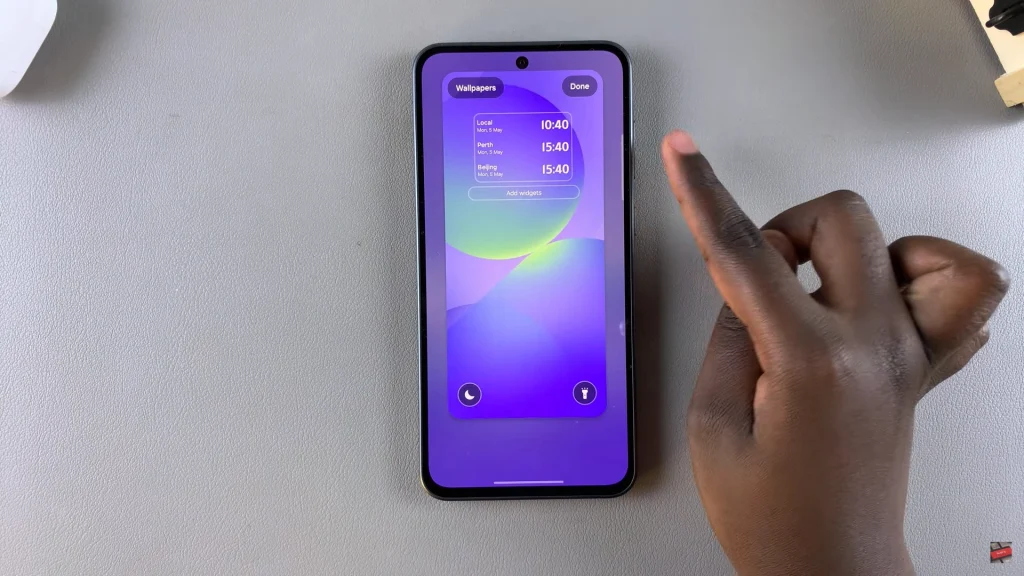 How To Add Widgets To Always ON Display On Samsung Galaxy A56