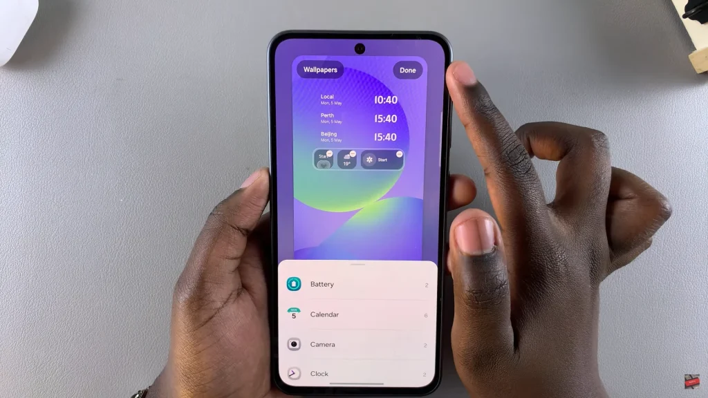 How To Add Widgets To Always ON Display On Samsung Galaxy A56