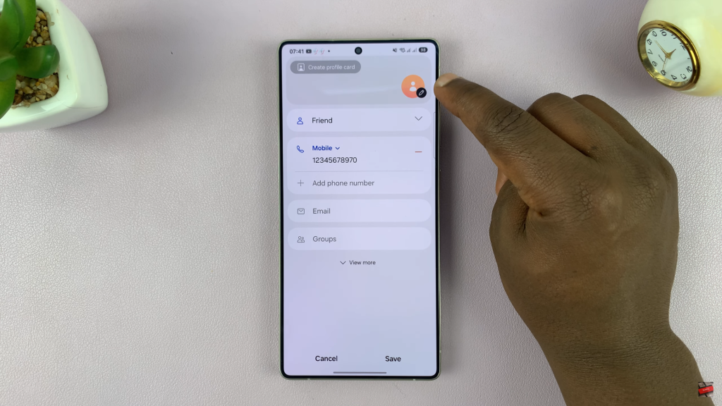 How To Add a Contact Photo On Samsung Galaxy S25 / S25 Ultra