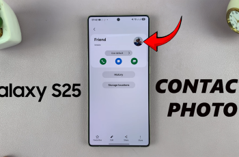 How To Add a Contact Photo On Samsung Galaxy S25 / S25 Ultra