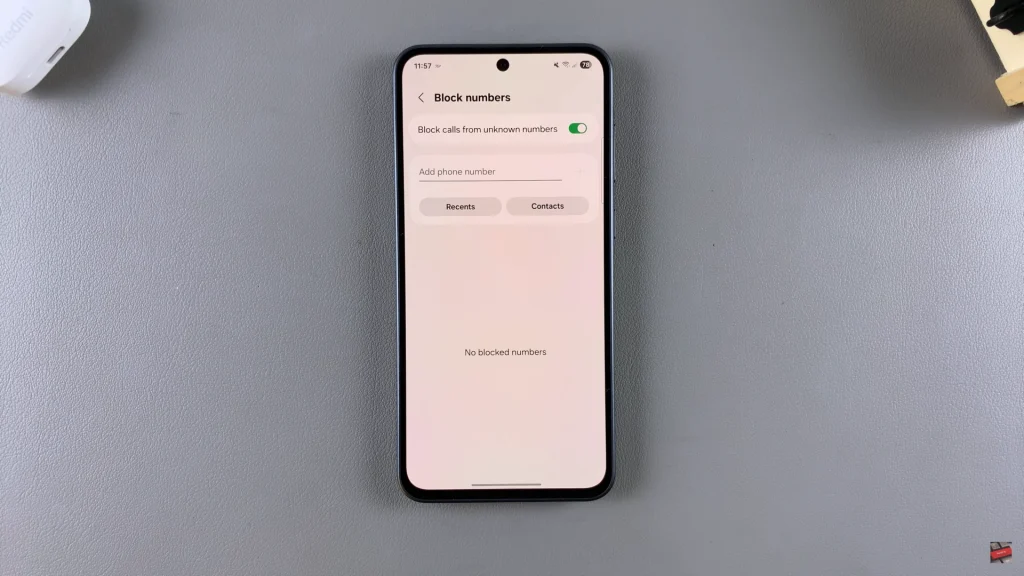 How To Block Unknown Numbers On Samsung Galaxy A56