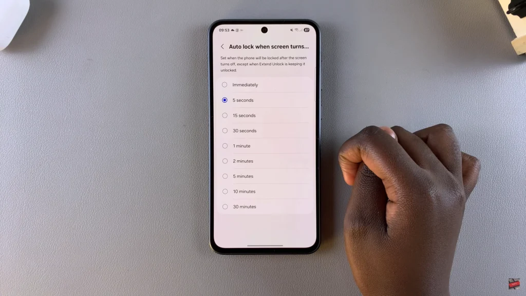 How To Change Auto Lock Period On Samsung Galaxy A56