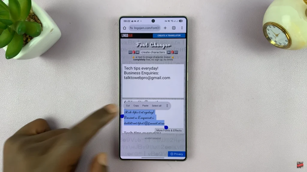 How To Change Font On Instagram Bio