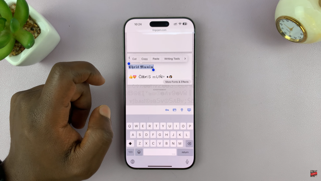 How To Change Font On Instagram Name