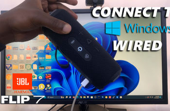 How To Connect JBL Flip 7 To Windows PC / Laptop Using Cable (Wired)