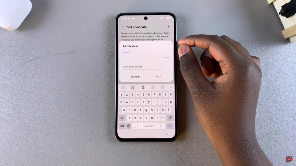 How To Create Text Shortcuts On Samsung Galaxy A56