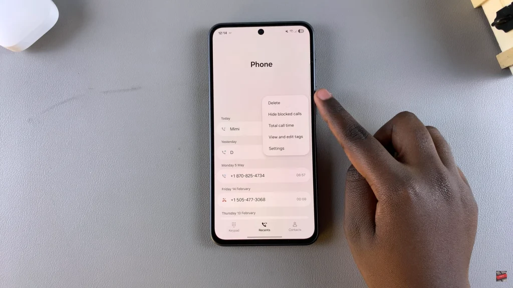 How To Delete Call Log History On Samsung Galaxy A56