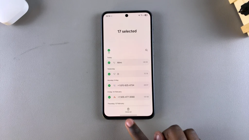 How To Delete Call Log History On Samsung Galaxy A56