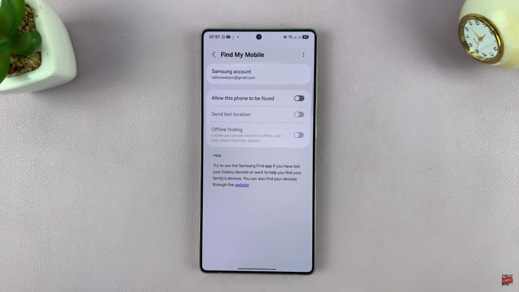 How To Disable (Turn OFF) Find My Mobile On Samsung Galaxy S25 & S25 Ultra
